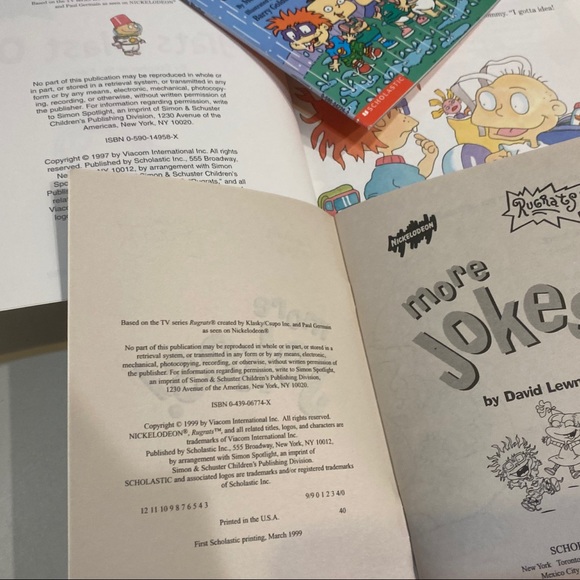 🎉2/20 Set of 4 Rugrats Books Bundle Illustrated Storybooks Jokes Early Readers - Picture 4 of 9
